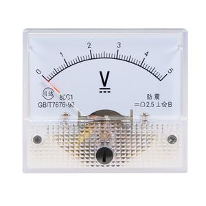 uxcell DC 0-5V Analog Panel Voltage Gauge Volt Meter 85C1 2.5% Error