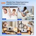 CPAP Hose Holder for Bed - (Wall-Damage-Free) Black CPAP Machine Protective Tray with Adjustable Height Hook for Hanging Mask & Accessories to Keep Bedside Tidy