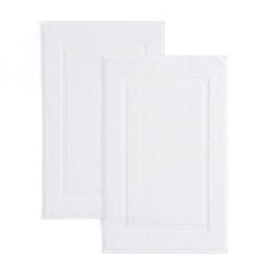 Seritaine Bath Mat 2 Set, 21inX34in White