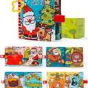 Jollybaby My Baby First Christmas Book Toys for Toddler 6-12-18-36 Months, Car Seat Stroller Crib Hanging Toy, Christmas Stocking/Socks Stuffers Gifts for Tummy Time Infants/Newborns Boy and Girl