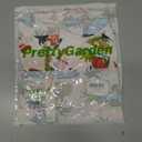 PRETTYGARDEN Womens Rompers for Summer 2025 Beach Vacation Clothes Short Sleeves Floral Jumpsuits Beach Cover Up (XL)