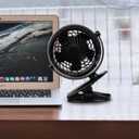 Gazeled Clip on Fan Battery Operated, 360 Rotation, with 8 Free AA Batteries, Quiet USB or Battery Operated Fan, 5'' Portable Battery Powered Clip on Fans for Camping, Stroller, Bedroom, Outdoor