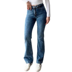 YouSexy Women's Flare Bell Bottom Jeans Destroyed Flare Denim Pants 70s Outfits for Women (Z-blue) M