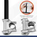 Adjustable String Trimmer Support Wheel Attachment 26mm(1 inch) and 28mm(1.1 inch) for Weed Trimmer Gas String Trimmer Petrol/Electric Brushcutter Strimmer
