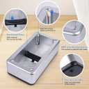 Shoe Covers Dispenser with 200pcs Shoe Cover Disposable Non Slip, User-Friendly and Reliable Shoe Cover Machine, Fits Size Up to 11 US Men, Widely Applicable in Indoor(Silver)