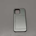 Nvollnoe Compatible with iPhone 15 Pro Max Case with Card Holder Heavy Duty Protective Dual Layer Shockproof Hidden Card Slot Slim Wallet Phone Cover for Women&Men 6.7 inch(Green)