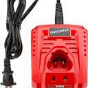 Ahomtikk 12V Rapid Charger Replacement for Milwaukee 12V Battery Charger 48-59-2401 Compatible with Milwaukee M 12 Lithium Battery 48-11-2411, 48-11-2412, 48-11-2420, 48-11-2440, 48-11-2460