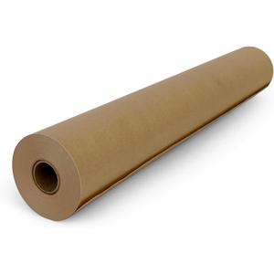 IDL Packaging 18" x 2160" (180 feet) Popular Pack Brown Kraft Paper Roll - USA-Made Perfect Craft Wrapping Paper for Packing, Moving, Shipping - 100% Recycled Natural Wrap Material