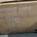 Sweetcrispy Portable Basketball Hoop Outdoor 6.1-10FT Adjustable Height, 44 Inch Shatterproof Backboard/Shock Absorbent Rim, Fillable Base, 2 Wheels for Backyard/Driveway