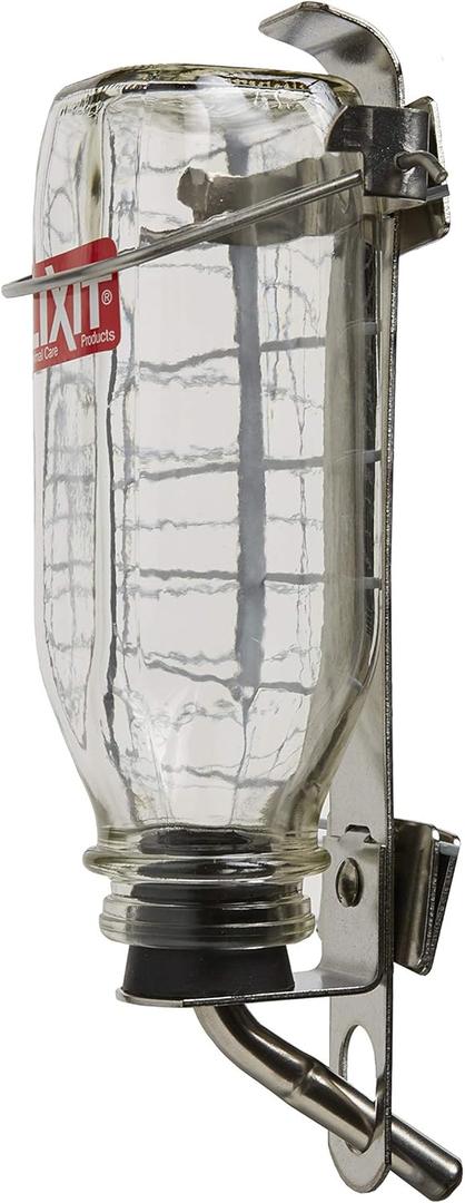 Lixit Heavy Duty Deluxe Glass Water Bottles for Birds, Dogs and Small Animals. (32oz Large Tube)