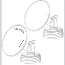Maymom 18mm Wide Neck Pump Part Compatible with Spectra S1/S2 Pumps; Incl Wide Mouth Flange; Not Original Spectra Flange; Replaces Shield; Compatible with Motif Luna Pumps