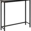 Narrow Entryway Console Table & Sofa Side Table - IndustrialHallway Table for Small Spaces, Behind Couch Table, Multi-Functional Living Room Bedroom Office,Black 29.5" x 9.4" x 29.5"