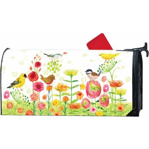 Studio M MailWraps Spring Sweet Spring, The Original Magnetic Decorative Mailbox Cover, Made in USA, Superior Weather Durability, Standard Size fits 6.5W x 19L Inch Mailbox