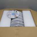 Ensenior 12 Pack 6 Inch LED Recessed Ceiling Light, Dimmable, 2700K-5000K 5CCT, 1200LM 12W 120V, High Brightness Canless Wafer Downlight - ETL&FCC&IC