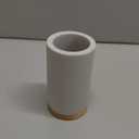 Matani Bamboo Toothbrush Holder Diatomite Tooth Brush Organizer - Storage Stand for Small Bathroom & Counter - Removable Base & Drain Holes, Water-Absorbent & Quick-Drying (Light Grey)