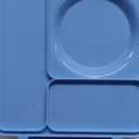 OmieBox Bento Box for Kids - Insulated Bento Lunch Box with Leak Proof Vacuum Insulated Food Jar - 3 Compartments, Two Temperature Zones (Blue Sky) (8.5 Ounces)