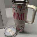 ROSTANTEN Mimi Gifts for Grandma Birthday Gifts for Mimi Grandma Gift Ideas from Grandkids for Mothers Day Christmas 40oz Travel Cup Insulated Tumbler with Lid & Straw (EXP 02/04/26)