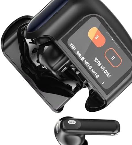Wireless Earbuds, 48H Bass Stereo Headphones with ANC/ENC