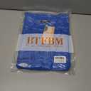 BTFBM Womens Short Sleeve Tops 2025 Summer Casual Crew Neck Oversized Sweater Solid Color Ribbed Knit T Shirts (Blue, M)