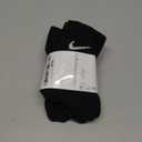 Nike Unisex Adult Everyday Cushioned Training Crew Socks (3 Pairs) (Small, Black/White)