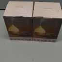 SALKING Essential Oil Diffuser (Set of 2), 100ml Small Aromatherapy Diffuser with Auto Shut-Off, Ultrasonic Diffusers for Essential Oils, Cool Mist Humidifier with Warm White Lights, for Office Home