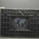 Large World Map 68 Slots Shot Glass Display Case 40 x 28'' Rustic Wood Shot Glass Holder for 7 Sizes Wineglass Bar Shelf Organizer Wall Mount Storage Shadow Cabinet Decor (Black)