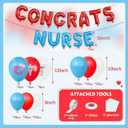 2026 Thank You Nurse Graduation Party Decorations Nurse Balloons Bulk Kits,Congrats Nurse Balloons Arch for Appreciation Nurse Week CNA RN NP LPN Party Supplies