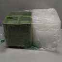 50 Pack (100-Piece) 32 oz Meal Prep Containers Reusable with Lids 3-Compartment, To Go Take Out Plastic Food Storage Containers, Sturdy Leakproof Food Safe, Microwave Freezer Dishwasher Safe, Green