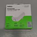 Belkin Dual Port Charger Block 42W, USB-C + USB-A Charger - Super Fast Charging - Samsung Galaxy S25, Apple iPhone 17, Air, Pro, Pro Max, iPad, MacBook, Google Pixel, Nintendo Switch 2 & More - White