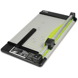 CARL Heavy Duty Rotary Paper Trimmer - 12238, Black/Silver, 18inch