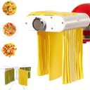 ANTREE 3-1 Pasta Maker Attachment for KitchenAid includes Pasta Sheet Roller attachment & Spaghetti Cutter & Fettuccine Cutter attachment, Easy to use and clean with Pasta Drying Rack & Cleaning Brush