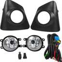 labwork Fog Lights Assembly Replacement for Corolla S SE 2014 2015 2016 Daytime Running Clear Lens Bumper Fog Lamp Left+Right Side (Passenger & Driver Side)