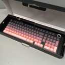 ATTACK SHARK M86 82 Keys Wireless Mechanical Keyboard, 75% Gasket Hot Swappable Custom Keyboard, Side Printed PBT Keycaps, RGB Backlit, Pre-lubed Switches, BT/2.4GHz/ Wired Mechanical Gaming Keyboard, Black/Pink 