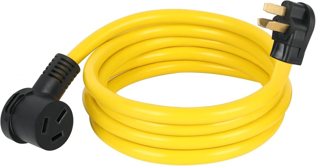 15FT NEMA 10-50P to 10-50R Extension Cord, ZDHQLHJ 3 Prong 10-50 Male Plug to 10-50 Female Receptacle Power Cord Adapter, for Industrial Dryer Welder Range Stove Oven, 50Amp, 250 Volts, 8AWG