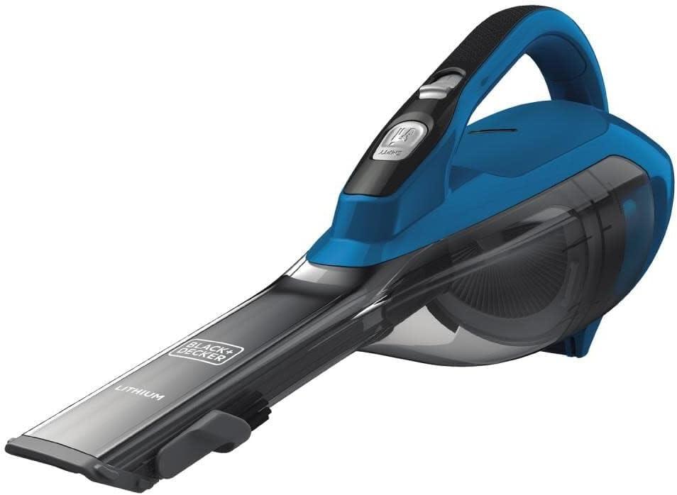 BLACK+DECKER dustbuster AdvancedClean Cordless Handheld Vacuum, Home and Car Vacuum (HLVA315J22) (Ocean Blue)
