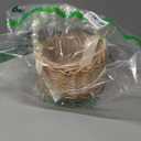 Wicker Rattan Flower Girl Basket with Bows,Pearl Handle Flower Basket,Wedding Flower Girl Basket and Home Decorations. (1) (Natural one piece)