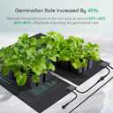 LUXBIRD 4 Pack Seedling Heat Mats with Digital Thermostat Controller, 10" x 20.75" Waterproof for Seed Starting, Germination, Hydroponics, Brewing, Breeding, Greenhouses (LB-HT04)