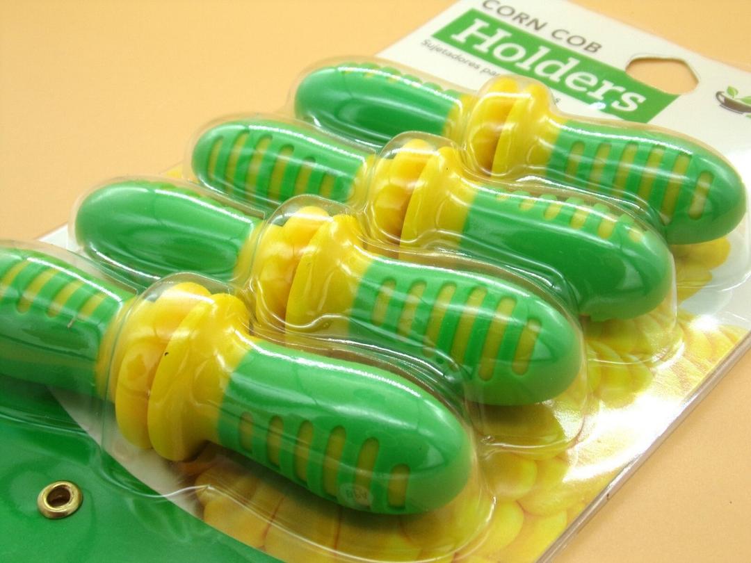 Everyday Culinary Fresh 8 Jumbo Corn Cob Holders - Stainless Steel Prongs
