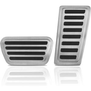 Accelerator Brake Pedal Cover Compatible for Dodge Ram 1500 2019-2026 Accessories (Not fit Ram 1500 Classic) Gas Foot Pedal Pad Cover Anti Skip Mat