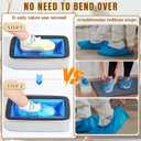 100 Pack Shoe Covers Disposable for Indoors, Fits Up To 11 US Men and 13 US Women Size(Blue)