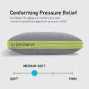 Bedgear Multi-Position Performance Pillow Medium Hypoallergenic Pillow with React Blend Fill for Back, Stomach, and Side Sleepers Temperature-Regulating with Airflow Technology, 1 Count