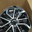 BDK 16 Inch Hubcaps Set of 4 OEM Replacement Snap-On Wheel Rim Covers - Universal Fit Car Wheel Cover for Cars, Trucks, SUV, Vans Durable ABS Black & Silver 10-Spoke Hub-Cap Car Accessories Exterior
