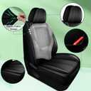 for Chevy Silverado Seat Covers 2007-2025 2026 for GMC Sierra Seat Covers 2007-2025 2026, 1500 2500HD 3500HD, Leather Ice Silk Waterproof Trucks Pickup Seat Covers Custom Fit