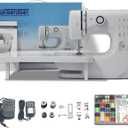 Sewing Machine for Beginners, Mini Portable Machine Electric, 12 Built-In Stitches Dual Speed with Foot Pedal, 6 Replaceable Presser Feet, Sewing Kit(With Extension Table)