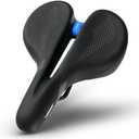 X WING Comfort Bike Seat for Men and Women with Innovative 5-Zone-Concept – Winged Bicycle Saddle with Memory Foam – Exercise Bike Seat for City, MTB & Trekking Bikes (Trekking)