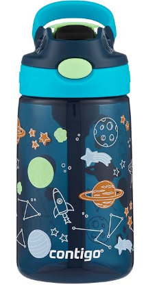 Contigo AutoSpout Kids Water Bottle with Pop up-Straw, 14oz, BPA-Free Plastic, Blueberry & Bluberry Nightfall, Great for Home and School Contigo AutoSpout Kids Water Bottle with Pop up-Straw, 14oz, BPA-Free Plastic, Blueberry & Bluberry Nightfall, Great for Home and School