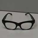 MARE AZZURO Oversized Reading Glasses Women Trendy Large Readers(Black, 2.0)