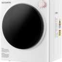 Elevon 800W Portable Clothes Dryer 2.6 cu.ft Electric Drying Machine for Laundry with Stainless Steel Tub for Apartment, Rvs, Dorms, Compact Dryer for Small Space, White