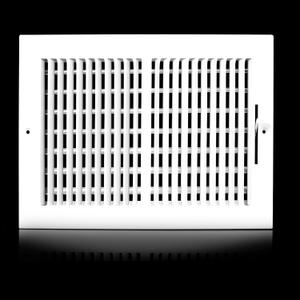 12x10 Vent Register [Duct Opening], Vent Covers for Home Ceiling, Two-Way Ventilation Register, Adjustable Solid Steel Wall Register Vent Cover (12"W x 10"H [Duct Opening])