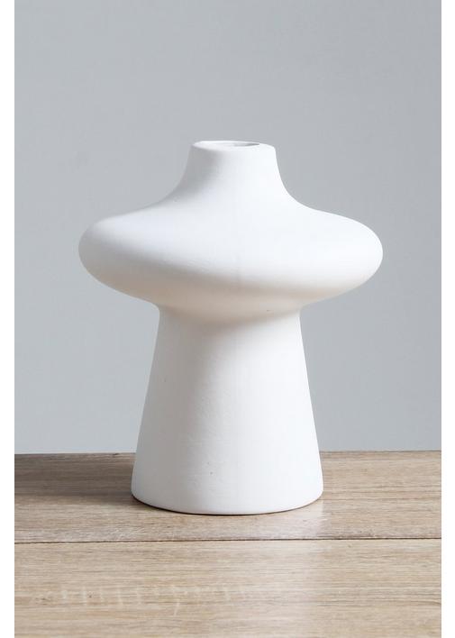 7.8 IN Ceramic Vase White